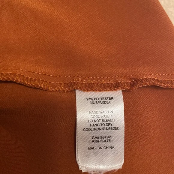 Joie Rust Pants, Great Condition, no flaws, see measurements in photos below. - Picture 7 of 10